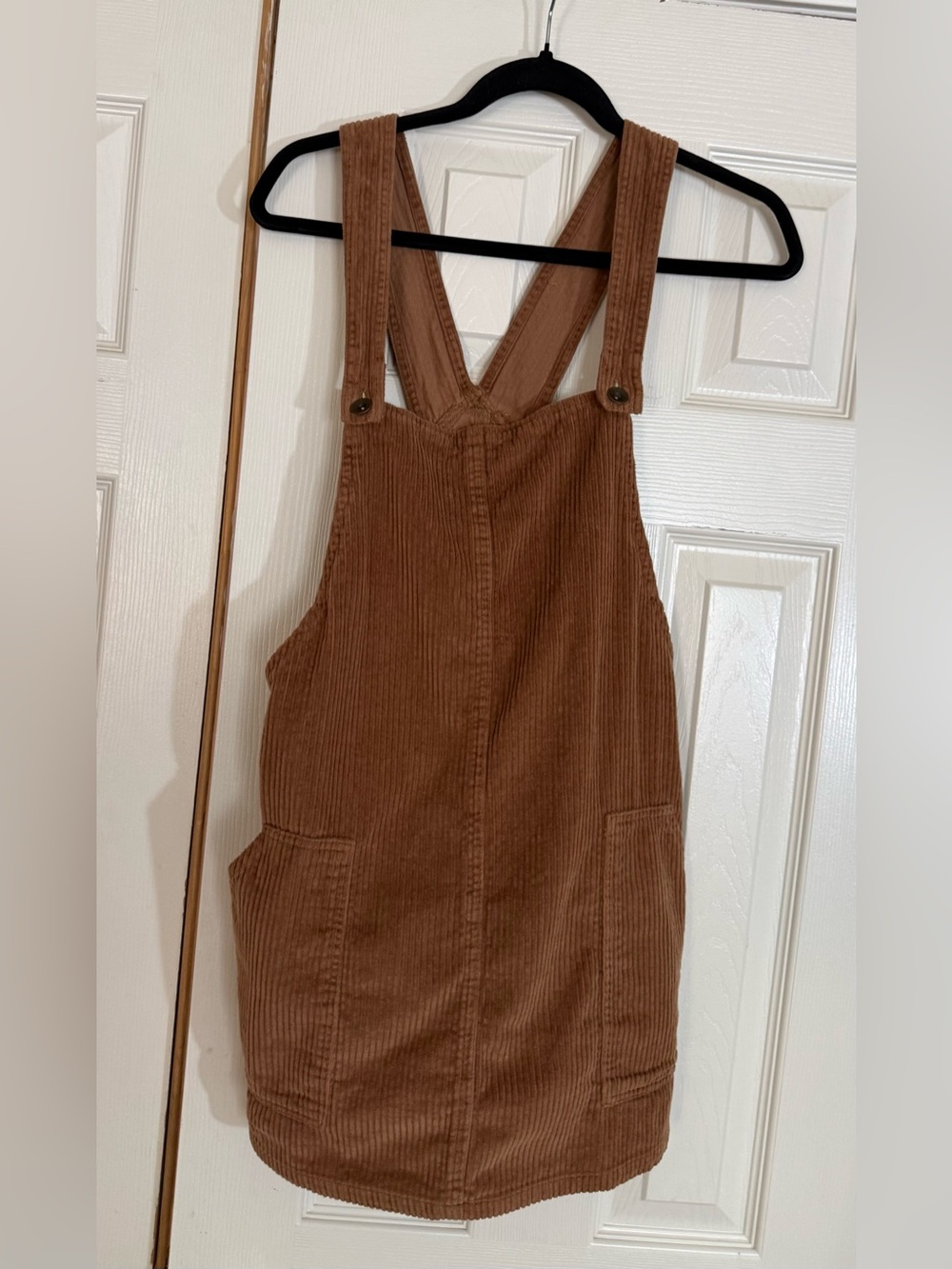 Others Follow Rita Brown Corduroy Pinafore Dress M